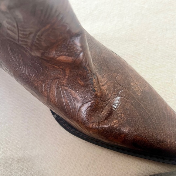 Ipanema - Hand Tooled Leather Ankle Boot (9.5) - Picture 7 of 7